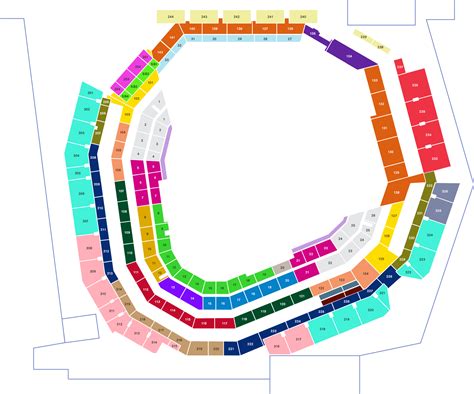 texas rangers stadium seating chart of seats